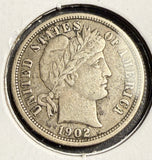 1902-O Barber Dime, Circulated, (15671)