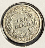 1902-S Barber Dime, Circulated/Cleaned, (15673)