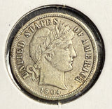 1904 Barber Dime, Circulated (15677)