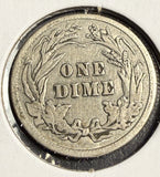 1905 Barber Dime, Circulated. (15681)