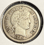 1905-S Barber Dime, XF (15688)