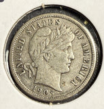 1905-S Barber Dime, XF (15690)