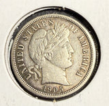 1905-S Barber Dime, AU (15694)