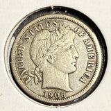 1906-O Barber Dime, VF/XF (15698)