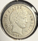 1908-S Barber Dime, AU. (15706)