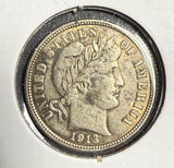 1913 Barber Dime, MS60+. (15720)