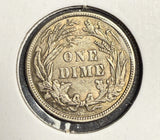 1913 Barber Dime, MS60+. (15720)