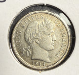 1914-S Barber Dime, MS60+. (15726)