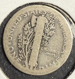 1916-D Mercury Head Dime, AG. (15728) Key Date