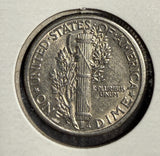 1917-D Mercury Head Dime, CH AU+. (15730)