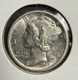 1917-D Mercury Head Dime, CH AU+ FSB. (15732)