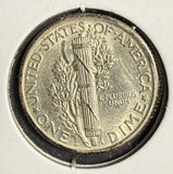 1917-S Mercury Head Dime, MS60+. (15734)