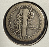 1921-D Mercury Head Dime, Good. (15740)