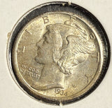 1934-D Mercury Head Dime, MS60+. (15750)