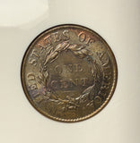 1819 Large Cent, MS62BN, NGC. (15776)