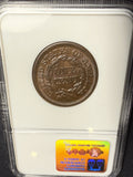 1850 Large Cent.  MS64BN, NGC. (15778)