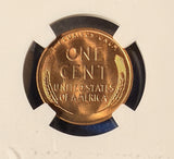 1955-S Lincoln Cent, MS67RD NGC (15812) Stock Photo