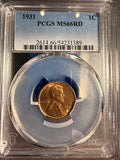 1931 Lincoln Cent, MS66RD PCGS (15814)