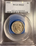 1915 Buffalo Nickel, MS64 PCGS. (15822)