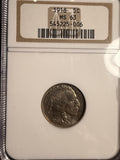 1918 Buffalo Nickel, MS63 NGC. (15826)