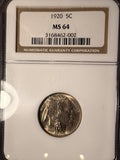 1920 Buffalo Nickel, MS64 NGC. (15828)
