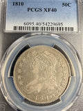 1810 Capped Bust Half Dollar, XF40 PCGS (15870)