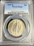 1947-D Walking Liberty Half Dollar, MS65 PCGS (15886)