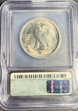 1938-D Walking Liberty Half Dollar, MS63 ICG (15888)