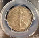 1916-D Walking Liberty Half Dollar, MS64 PCGS+CAC (15933)