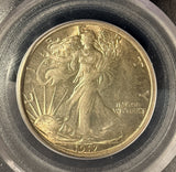 1917-D REV, Walking Liberty Half Dollar, MS64 PCGS  (15943)