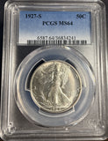 1927-S Walking Liberty Half Dollar, MS64 PCGS  (15959)