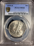1934-D Walking Liberty Half Dollar, MS66 PCGS GS (15970)
