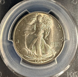 1937-D Walking Liberty Half Dollar, MS66+ PCGS+CAC, (15982)