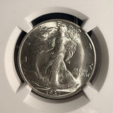 1937-S Walking Liberty Half Dollar, MS67 NGC, (15984)
