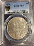 1894 Morgan Silver Dollar, AU58, PCGS GS (16001) Key Date