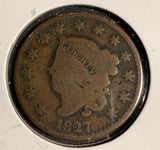 1827 Coronet Head Large Cent, Circulated. (16087)
