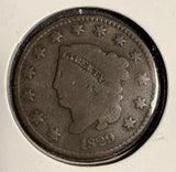 1829 Lrg Letter Coronet Head Large Cent, Circulated. (16091)