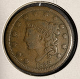 1838 Coronet Head Large Cent, Circulated. (16097)