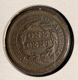 1850 Braided Hair Large Cent, VF. (16111)