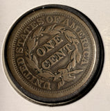 1851 Braided Hair Large Cent, Circulated. (16115)