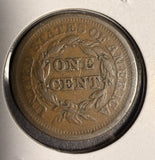 1851 Braided Hair Large Cent, Circulated. (16119)