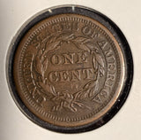 1853 Braided Hair Large Cent, Circulated. (16126)