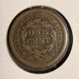 1853 Braided Hair Large Cent, Circulated. (16128)