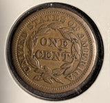 1854 Braided Hair Large Cent, Circulated. (16132)