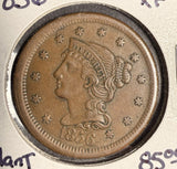 1856 Braided Hair Large Cent, Circulated. (16140) Slant 5's