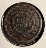 1856 Braided Hair Large Cent, Circulated. (16142) Upright 5's