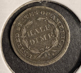 1856 Seated Liberty Half Dime, XF, (16167)