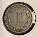 1867 3ct Copper Nickel, Circulated, (16173)