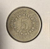 1866 Shield Nickel, Fine, (16181)