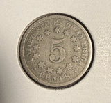 1867 No Rays, Shield Nickel, Good, (16193)